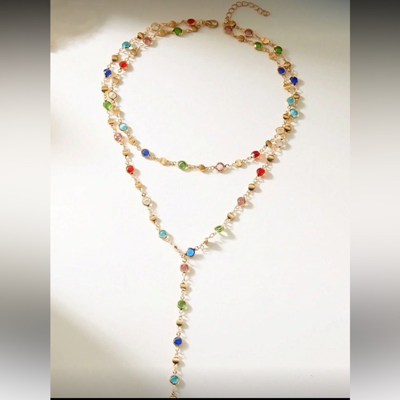 Multicolor Gold Necklace R250 - Picture 2 of 3
